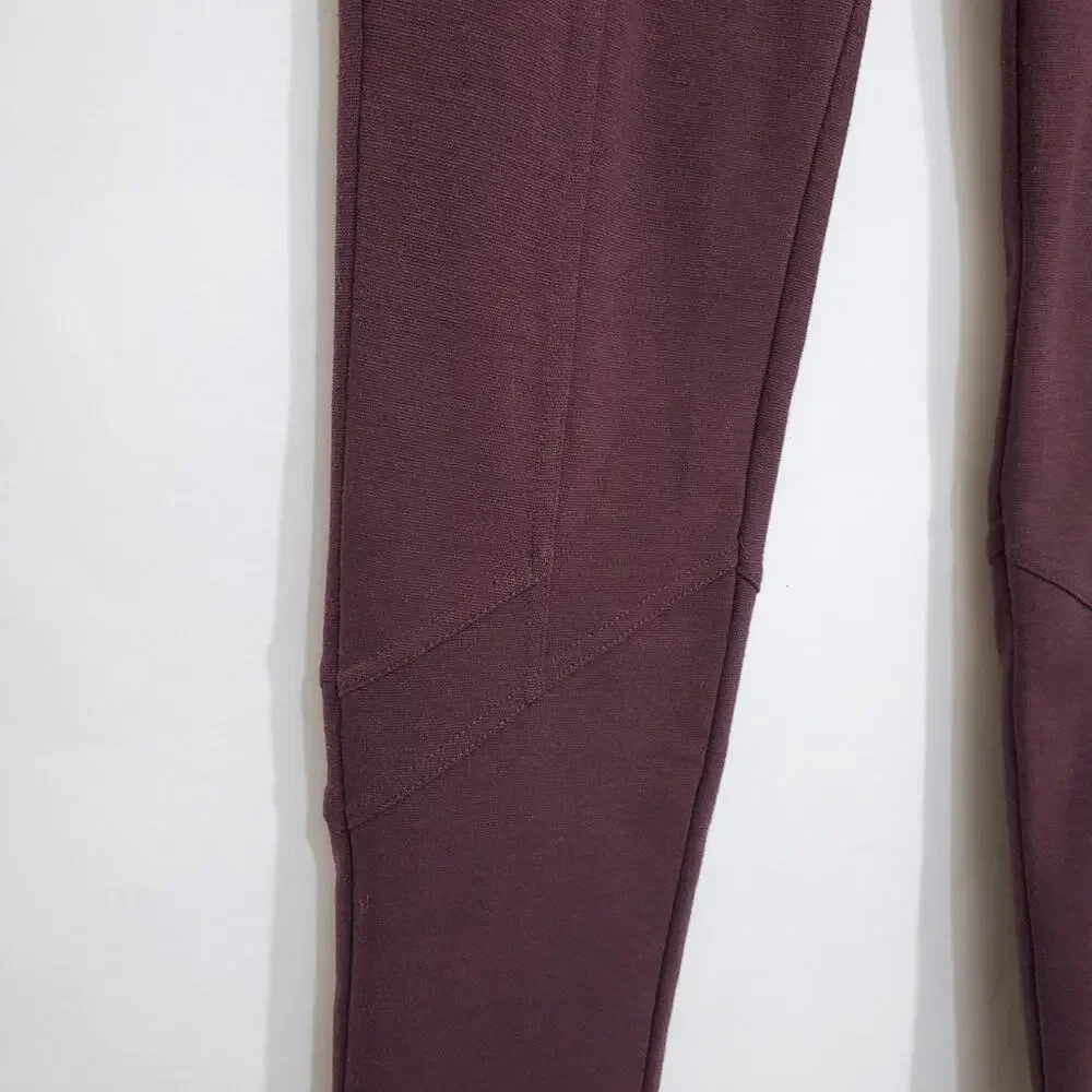 Free People | Stretch Ponte Pants with Angled Stitching and Pockets